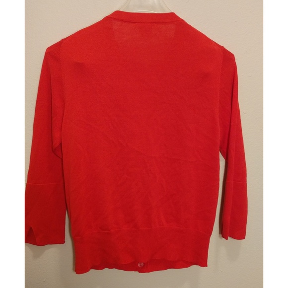 Crimson Oscar de la Renta Cardigan - Picture 3 of 8